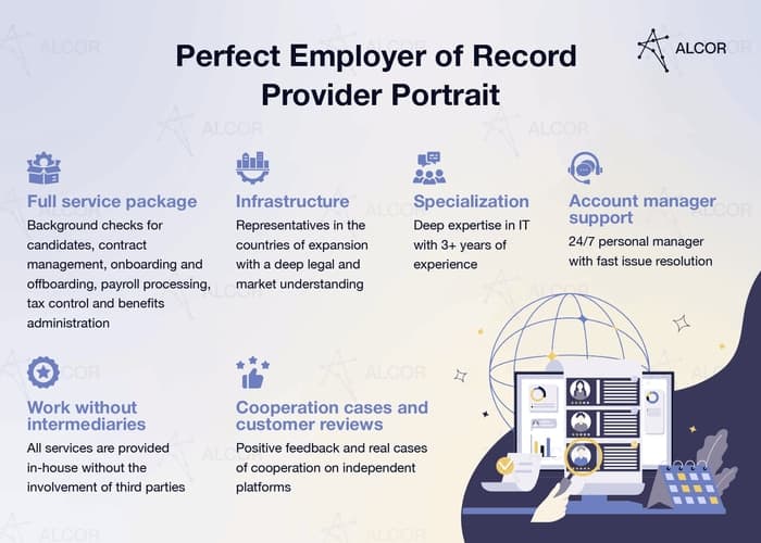 EOR provider portrait: expertise, operational support, infrastructure