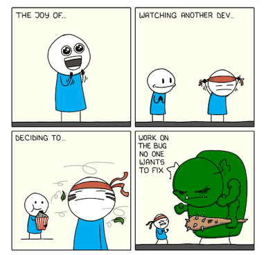 The story of a "bug" in coding